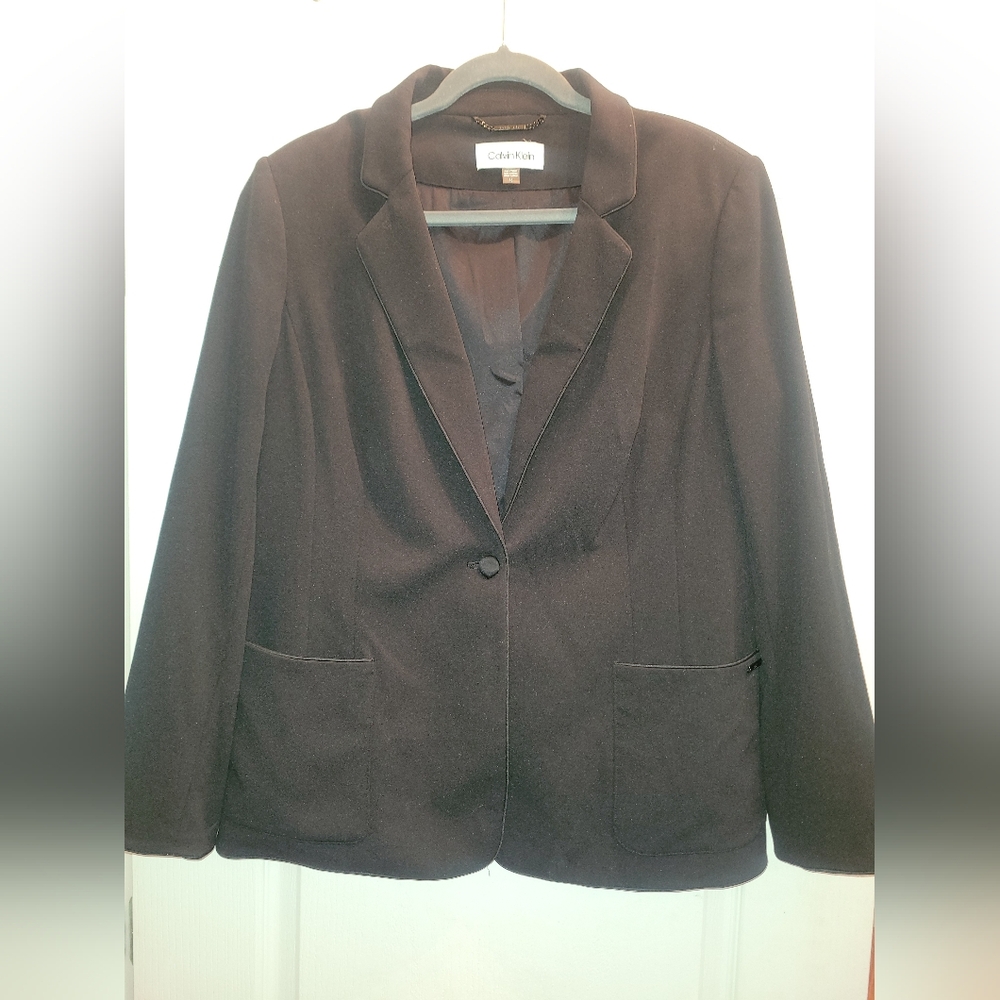 Calvin Klein Black Blazer Suit Jacket